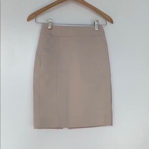 Beige Pencil Skirt